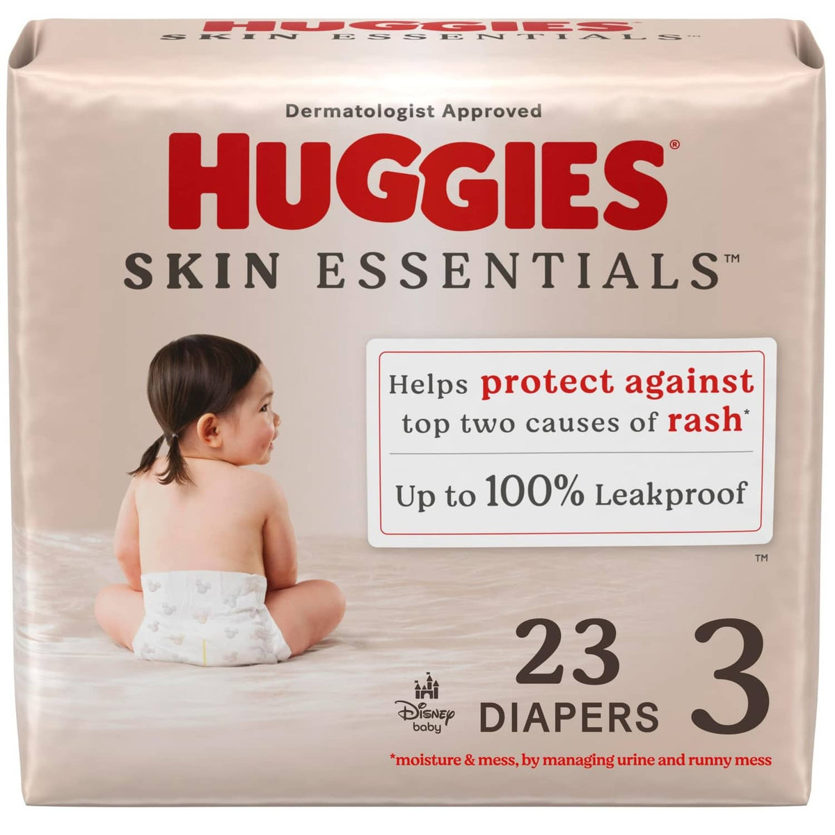 Huggies Skin Essentials diapers pack, size 3, white