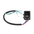 Black trim tilt switch with labeled TRIM button and wiring harness