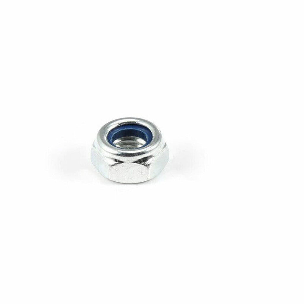 Hex lock nut with blue inner ring, for hinge roller pin repair kit