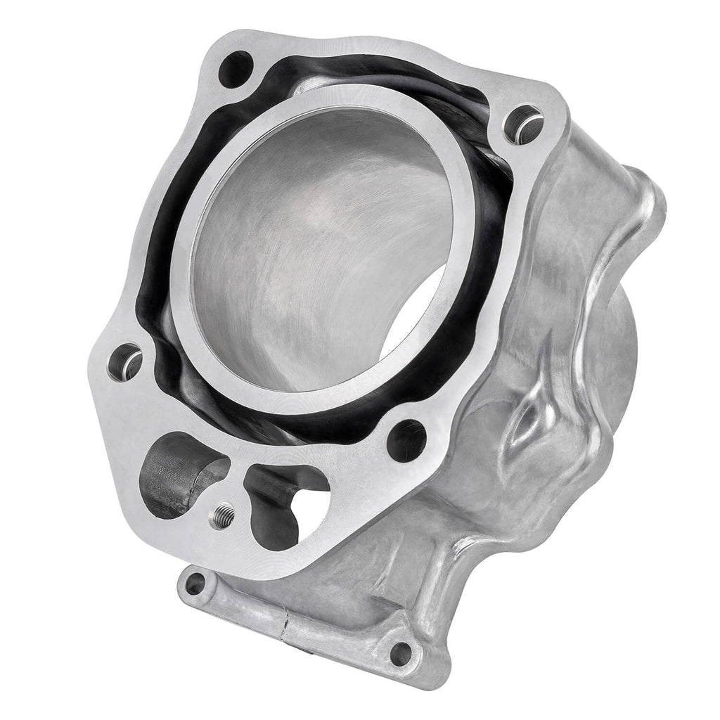 86.5mm cylinder with installed black gasket ring and mounting bolt holes