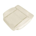 Off-white seat foam cushion pad with recessed grooves for replacement support