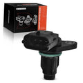 Black camshaft position sensor with electrical connector and mounting flange; boxed
