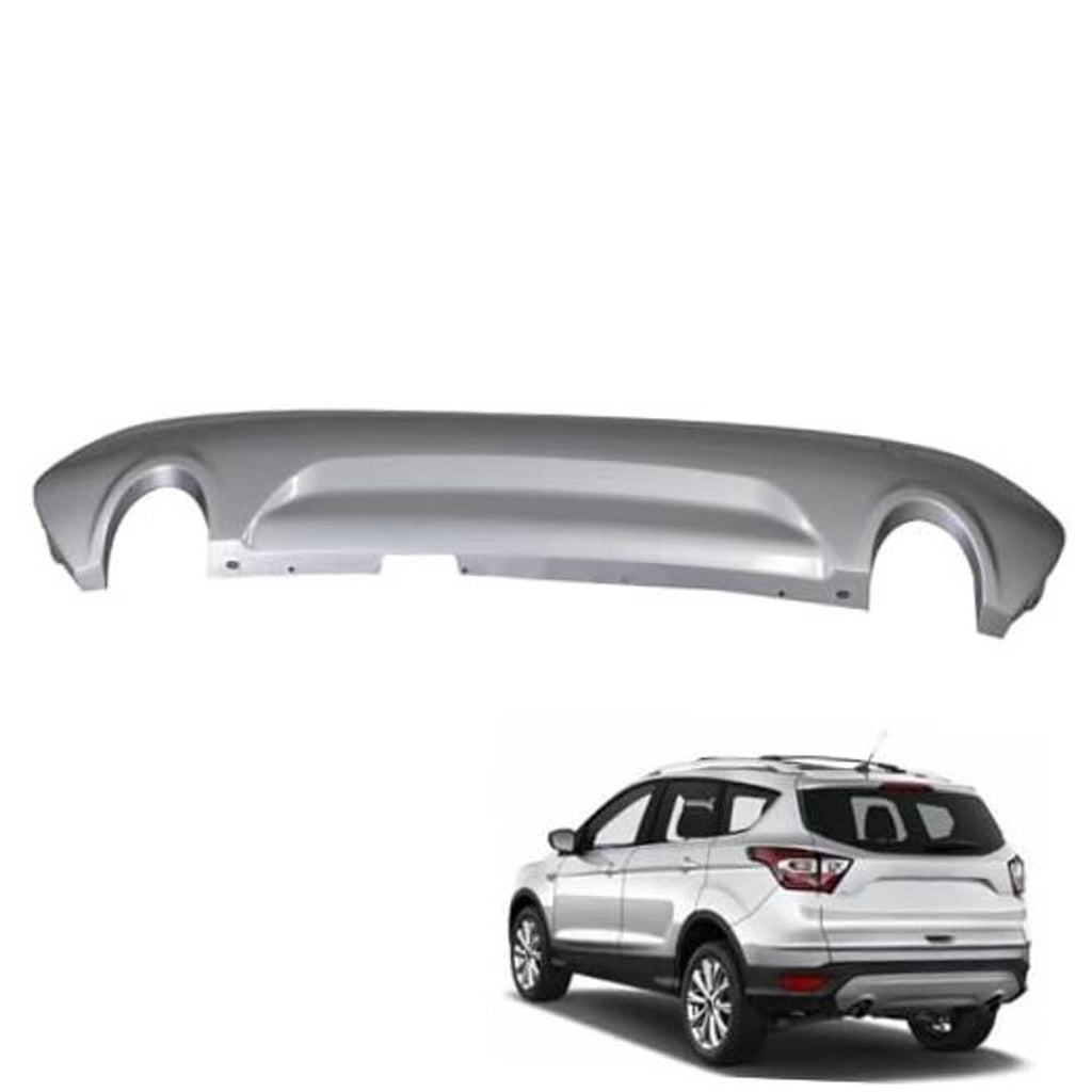 Rear lower bumper cover, silver-gray replacement panel for rear bumper