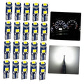 20-pack T5 LED dashboard bulbs with blue base and yellow LED chips