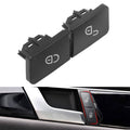 Black driver-side door lock switch button with lock icon and mounting tabs