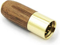 4-pin XLR male to 4.4mm balanced female adapter with walnut wood shell and gold plug