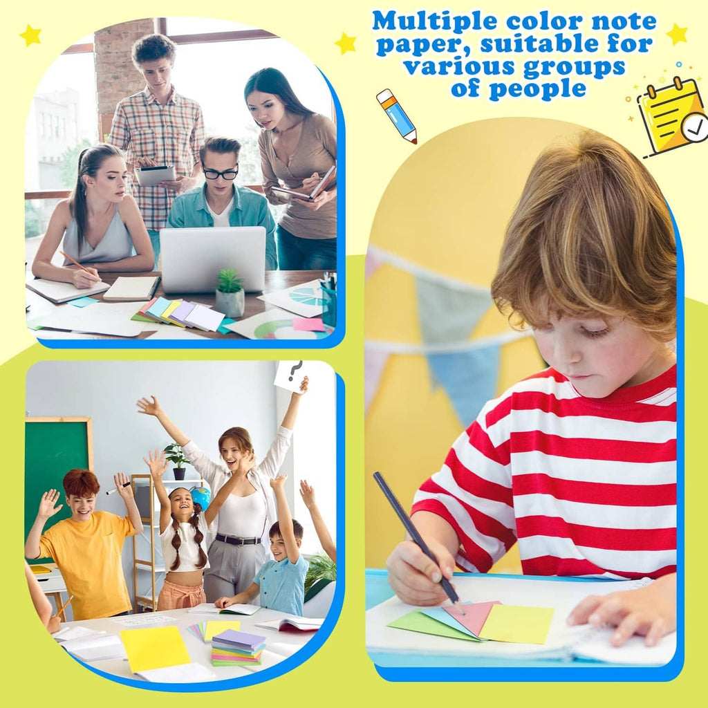 Assorted-color blank index cards for note taking, multiple shades in a set
