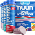 Nuun Sport electrolyte tablet tubes with dissolvable tablets, fruit punch flavor