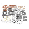 Transmission master rebuild kit parts assortment with metal rings, gaskets, and seals