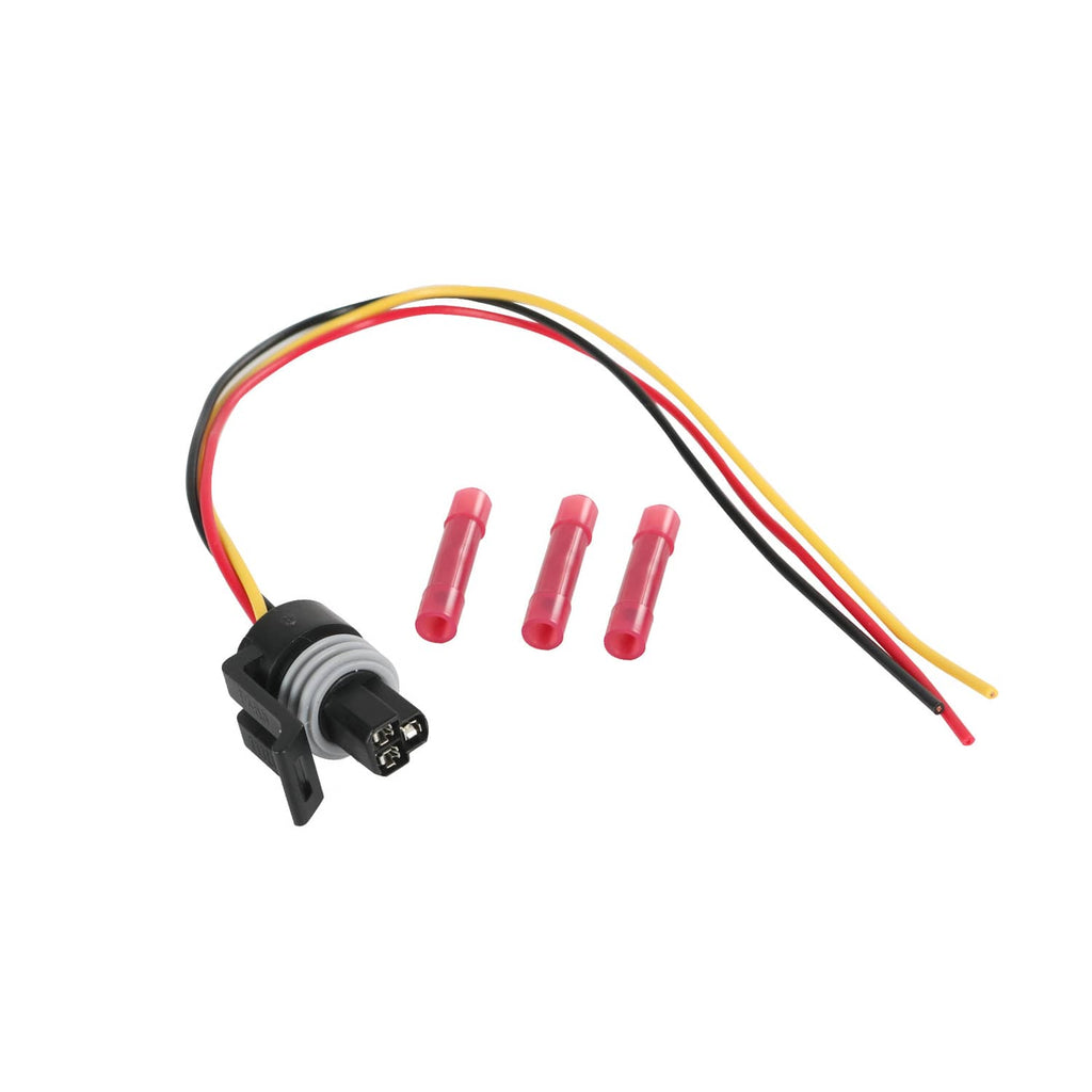 ICP control sensor pigtail harness with 3-wire leads and red protective terminals
