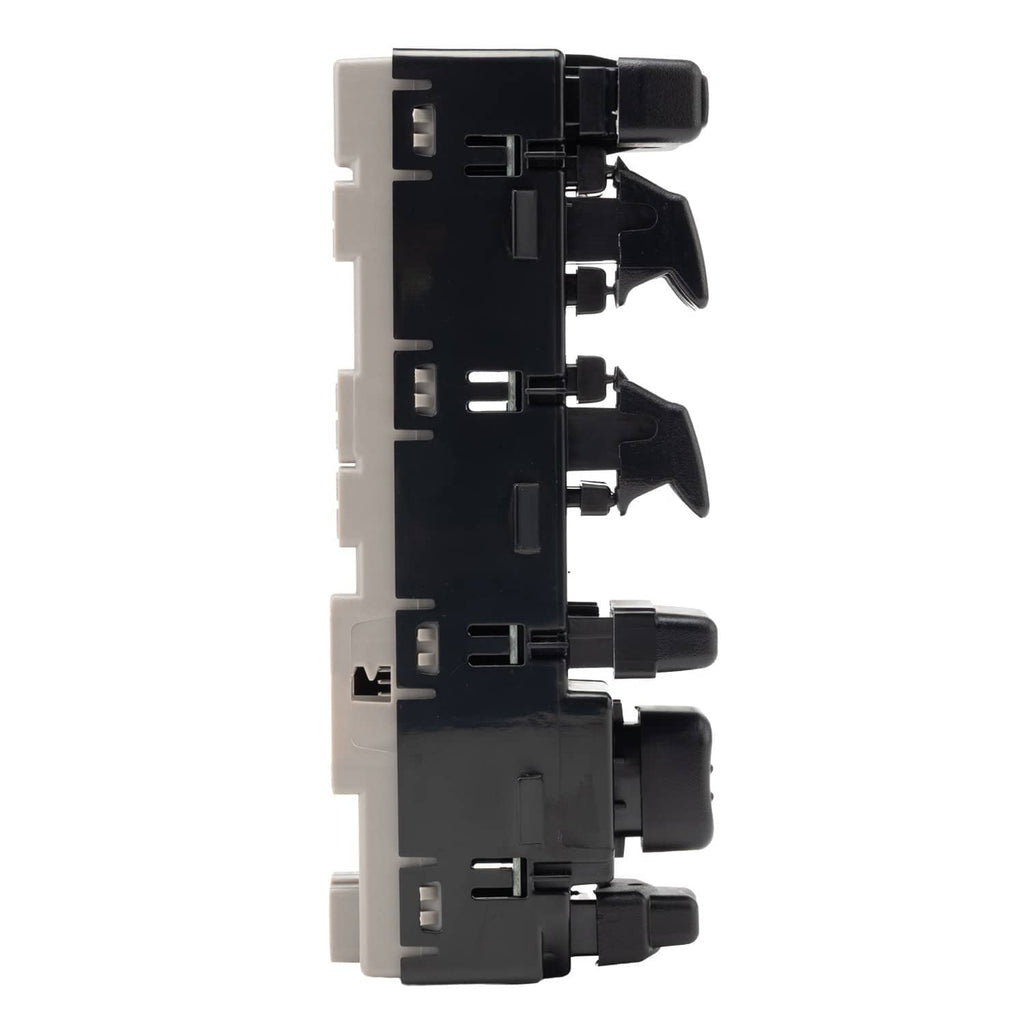 Power window control switch module, black with multi-button rocker switches