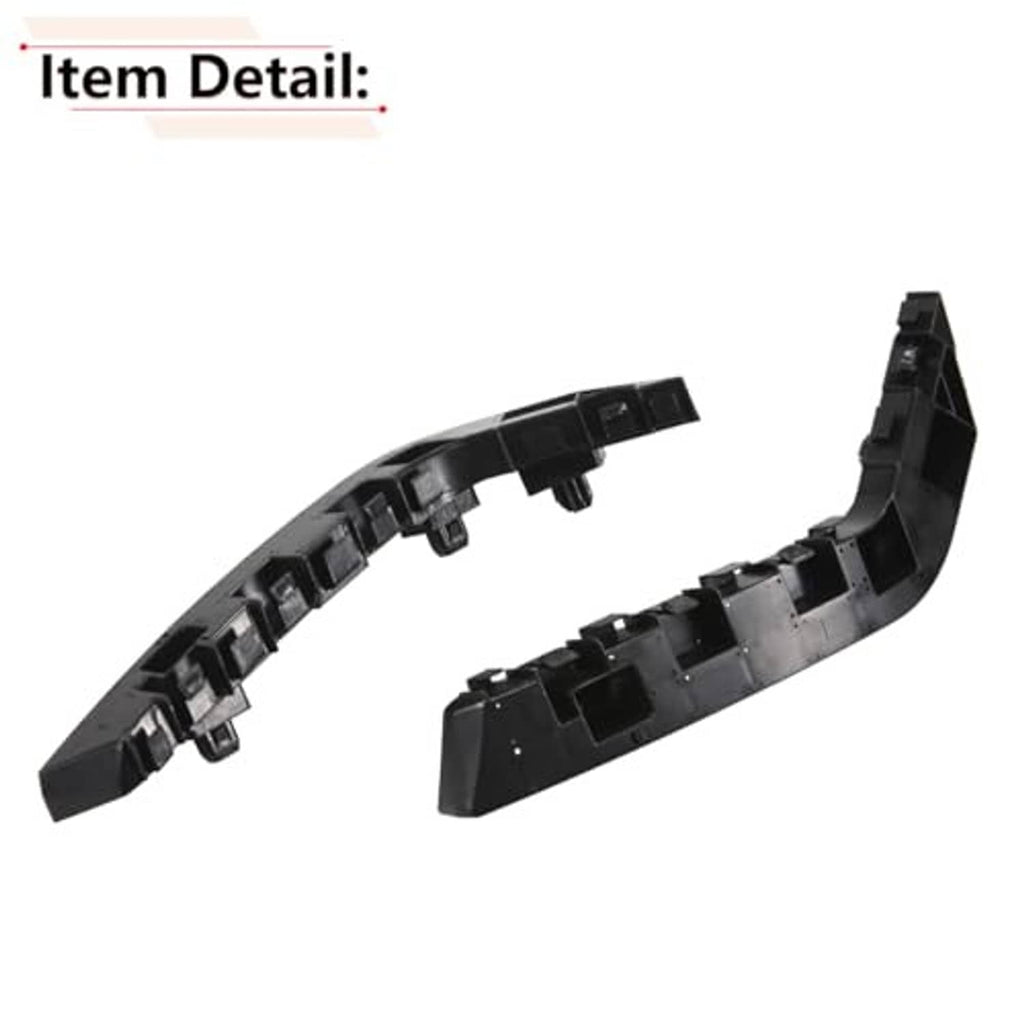 Front bumper bracket underside, black plastic, with mounting clips and open slots