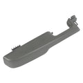 Front driver door armrest handle, dark gray plastic with mounting clips