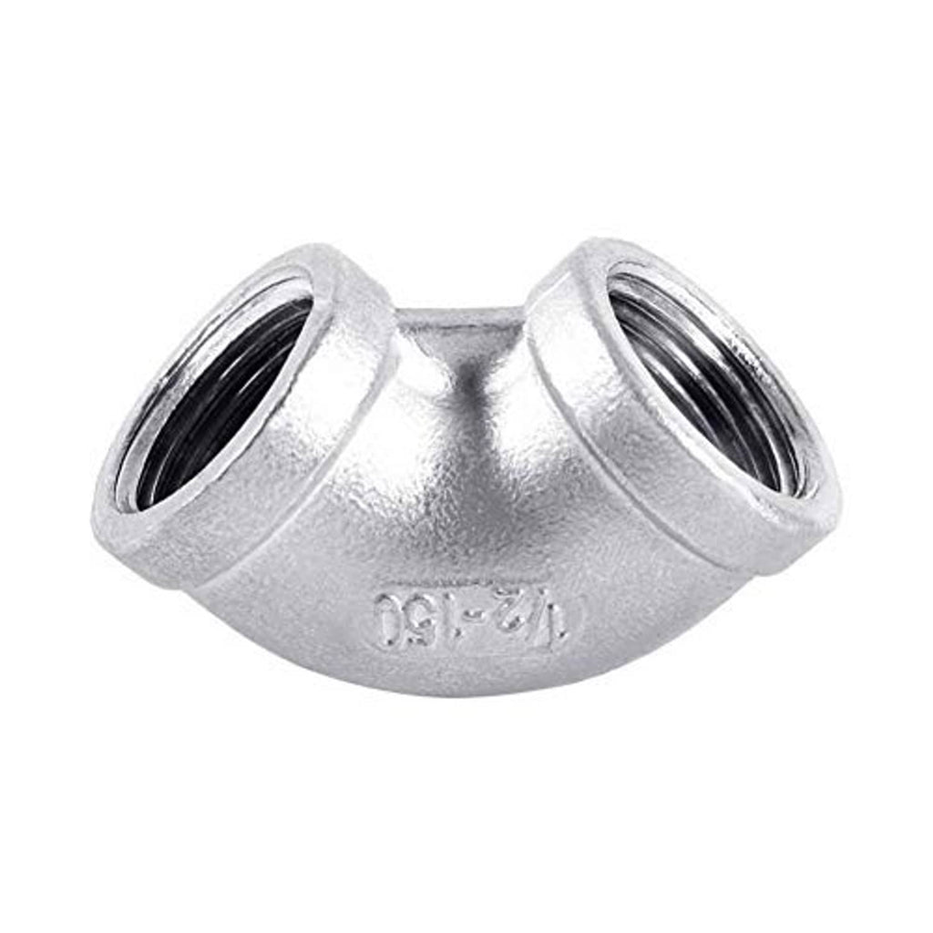 Stainless steel multi-port pipe fitting with two female threaded openings