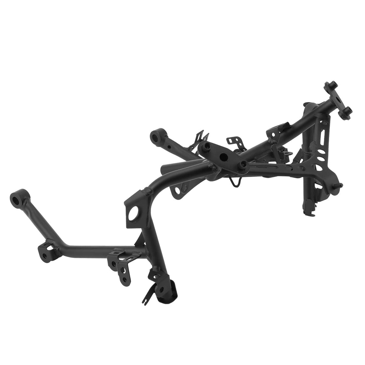 Black upper stay bracket with headlight mounting plate and side brackets
