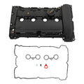 Engine valve cover kit with gasket, black plastic cover and separate seal parts