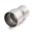 Stainless steel exhaust pipe reducer connector, flared 4 in to 2.25 in ends