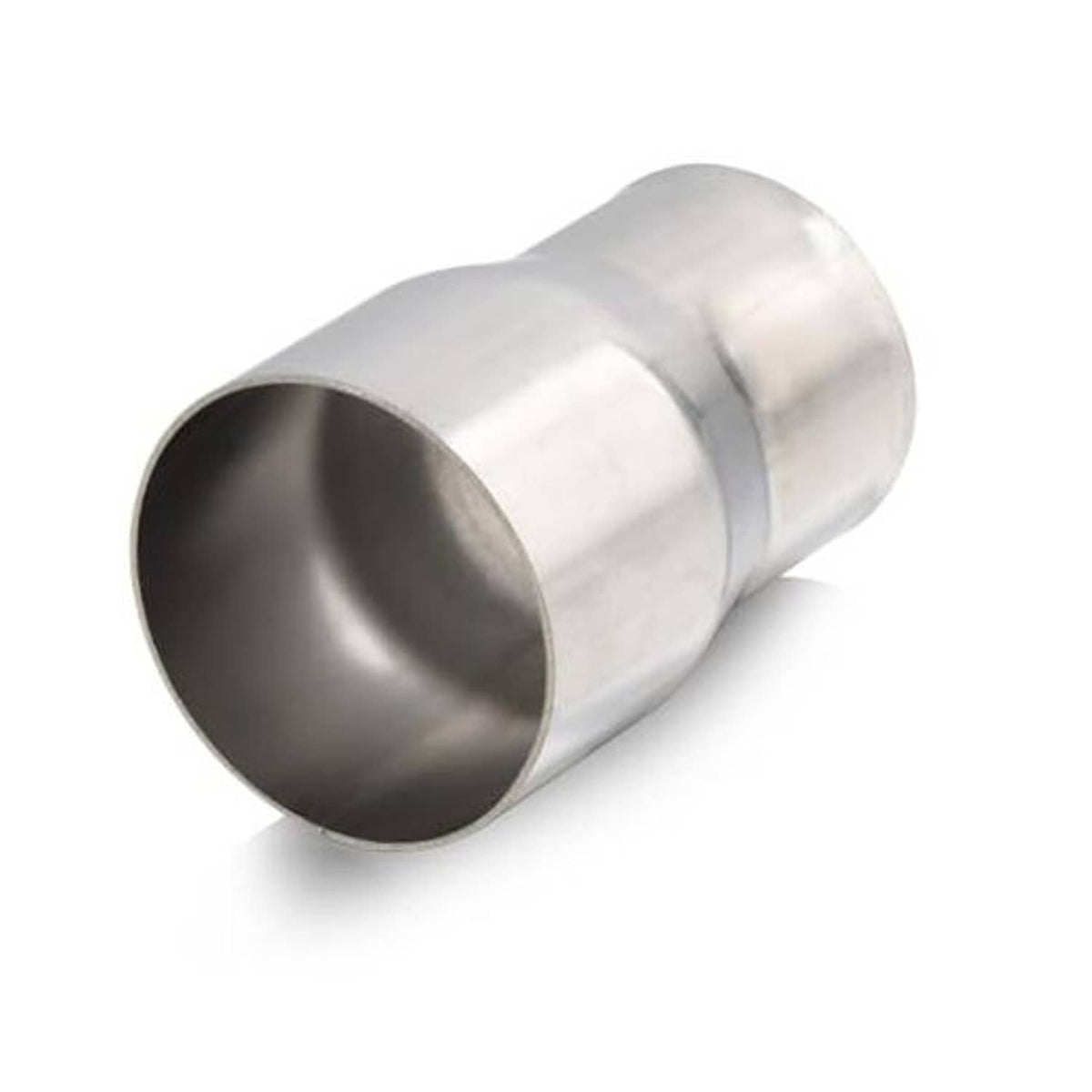 Stainless steel exhaust pipe reducer connector, flared 4 in to 2.25 in ends