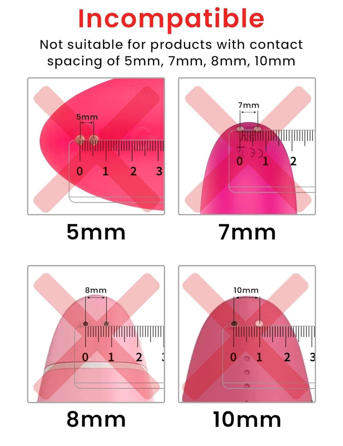 Magnetic charging port spacing compatibility guide for 6mm cable