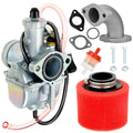 VM22 26mm carburetor kit with intake manifold, gaskets, screws, air filter foam