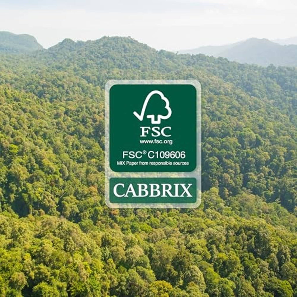 FSC C109606 and CABBRIX logo sustainability label