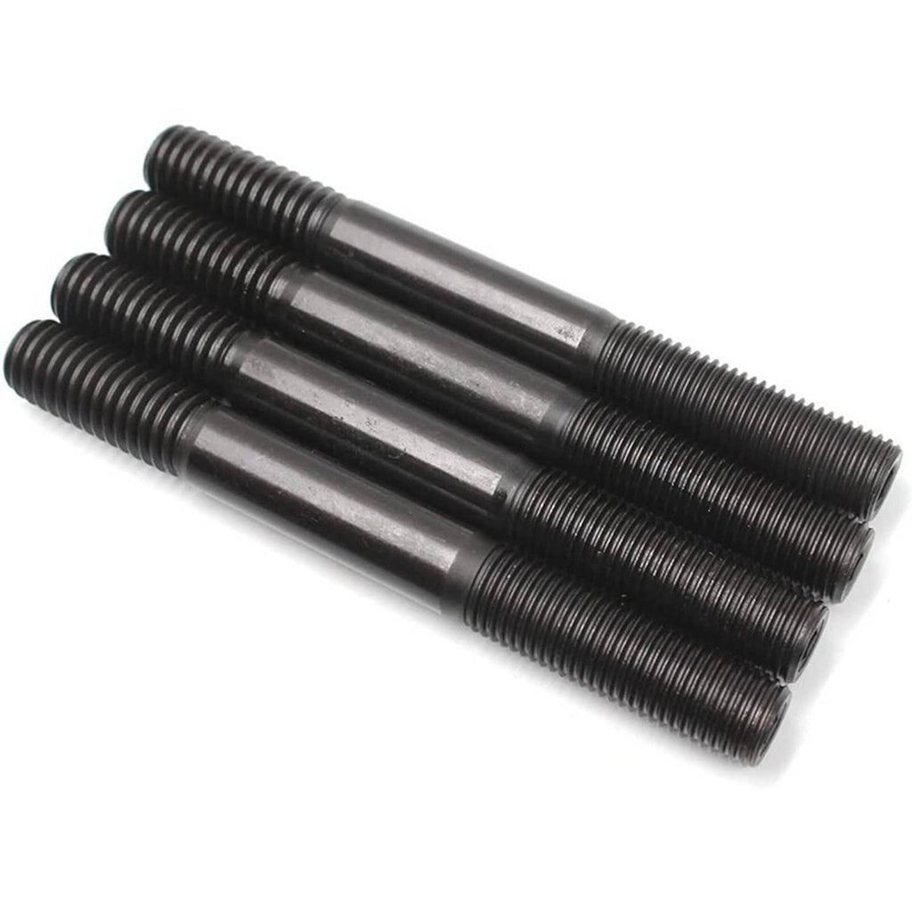Cylinder head stud bolts with threaded shanks and black oxide finish
