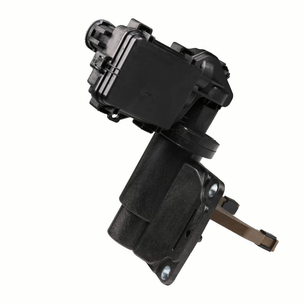 4WD front axle disconnect actuator fork with black body and side connector wiring leads