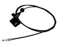 Black engine hood latch cable assembly with release switch and pull cable