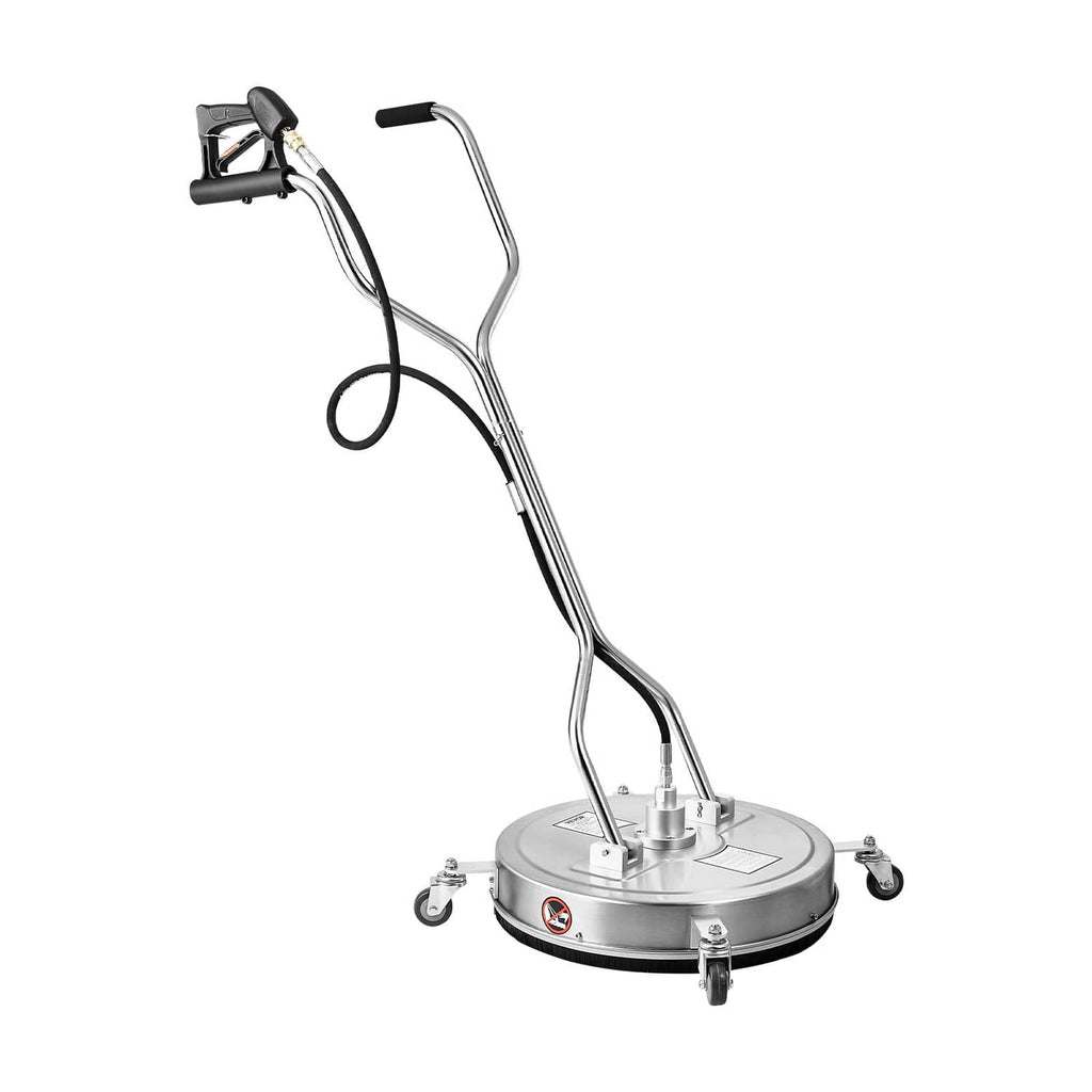 22 in pressure washer surface cleaner with circular head and caster wheels