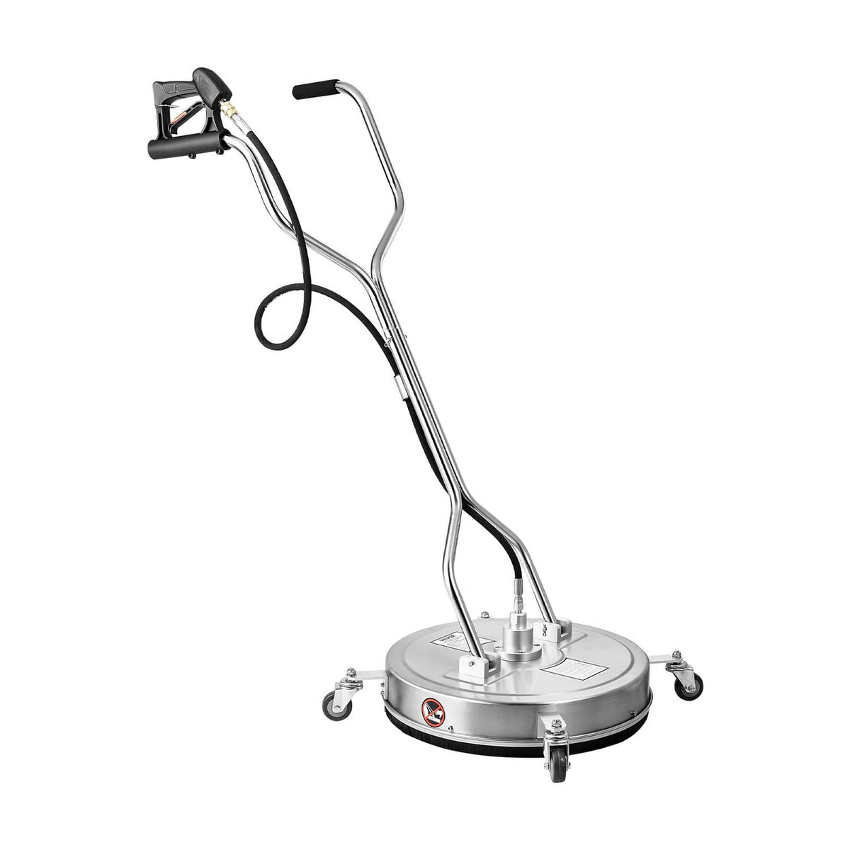 22 in pressure washer surface cleaner with circular head and caster wheels