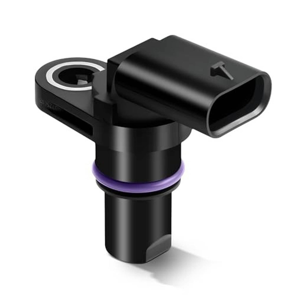 Camshaft position sensor with black housing and purple seal ring