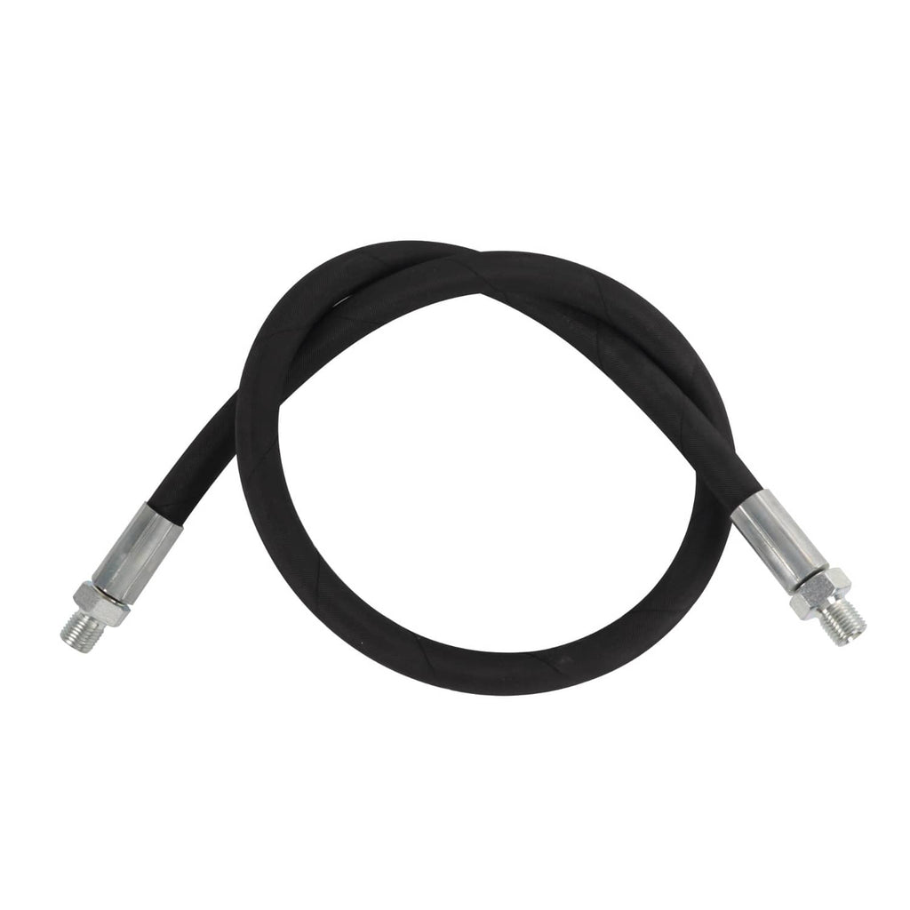 High pressure IPR air test tool black rubber hose with metal connector ends