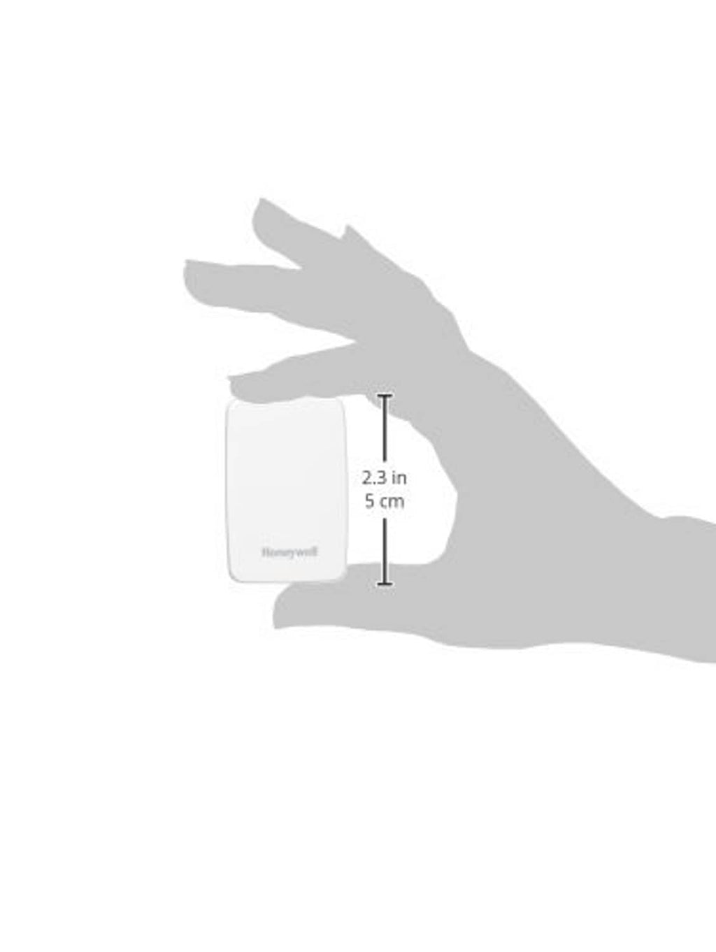 Hardwired indoor remote sensor, white; size 2.3 in (5 cm) shown