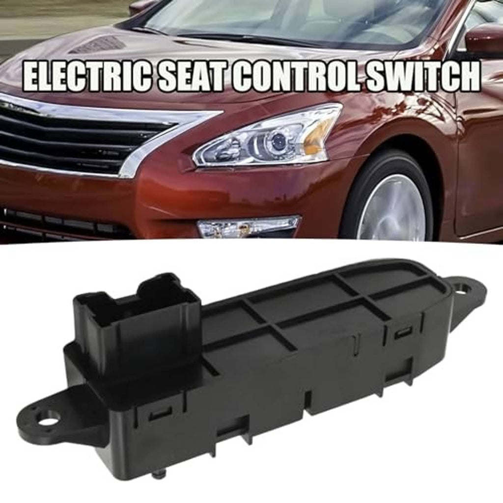 Power seat control switch, black plastic module with three rocker buttons