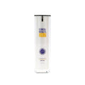 Skincare treatment bottle with clinical results 24/7 label, white pump package