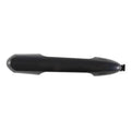 Black exterior door handle for car, smooth lever shape with mounting tab