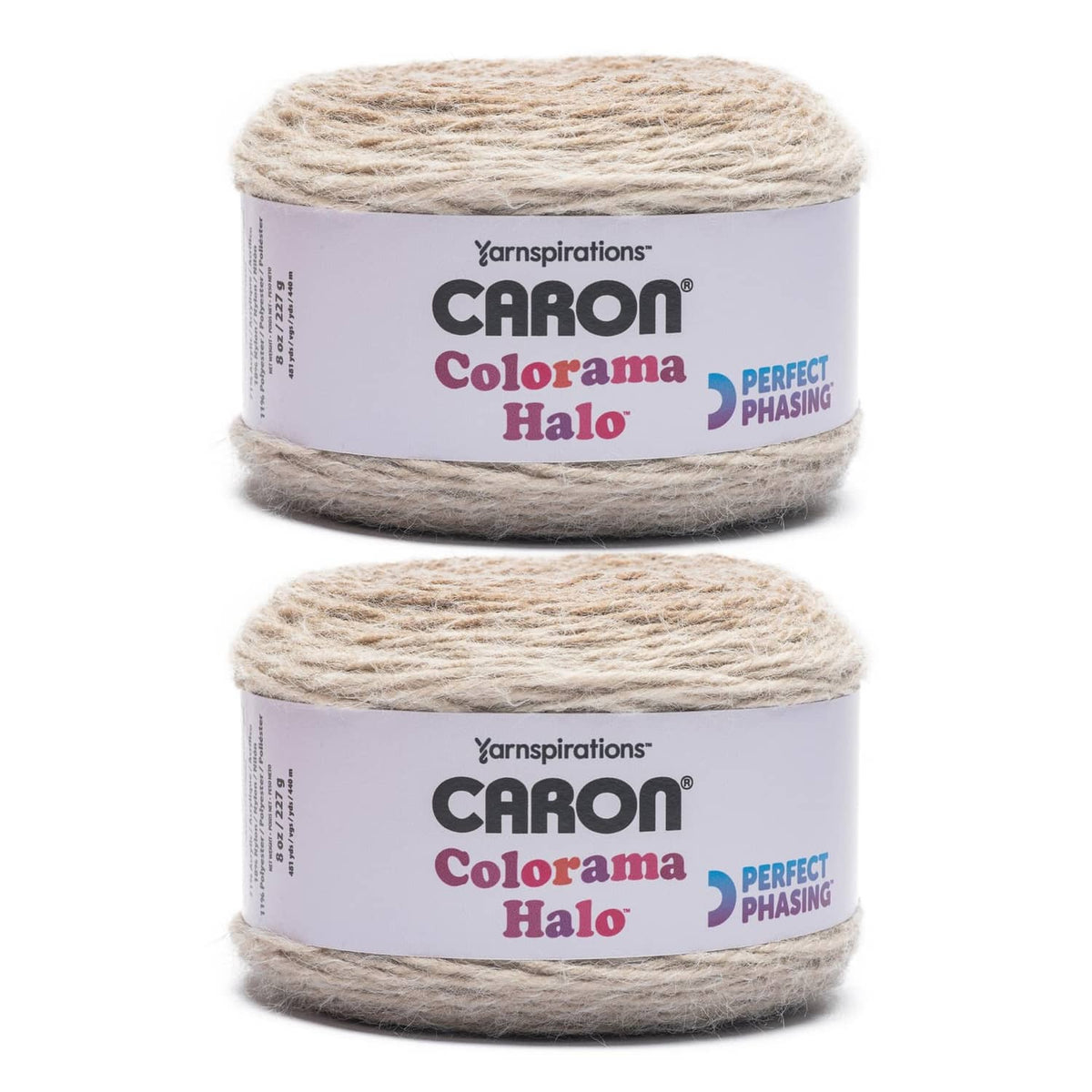 Caron Colorama Halo bulky yarn skein in light nutmeg frost