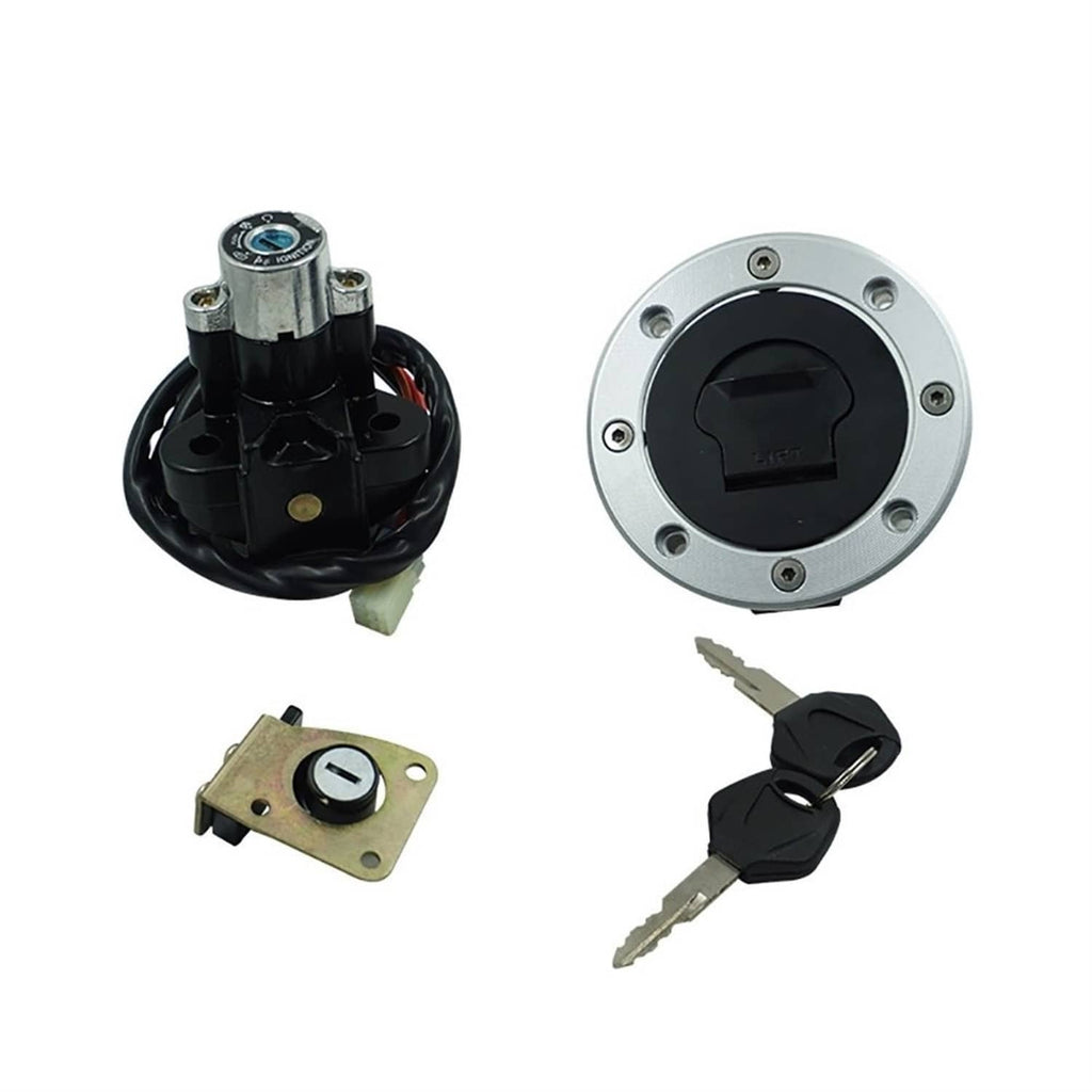 Ignition switch and keys with fuel cap cover and lock cylinder