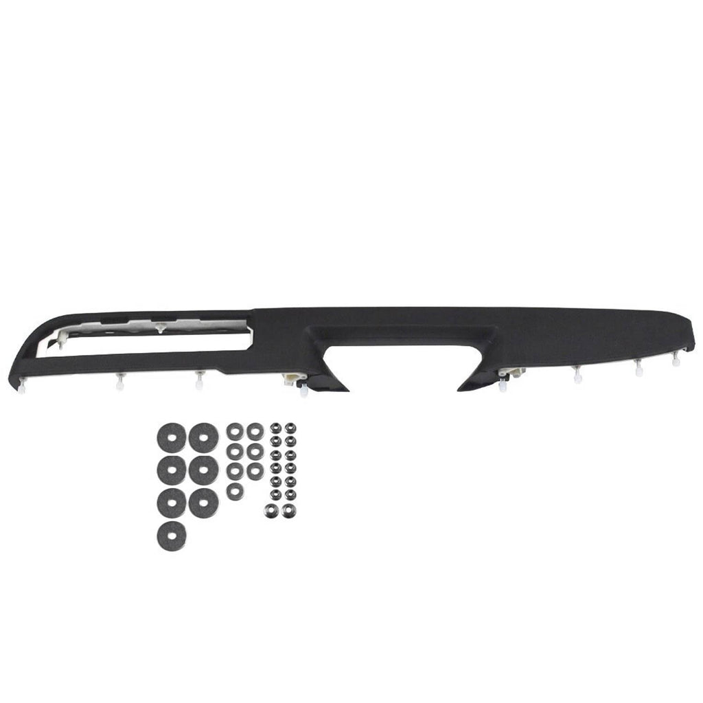 Black door panel handle armrest trim piece with mounting studs and included washers