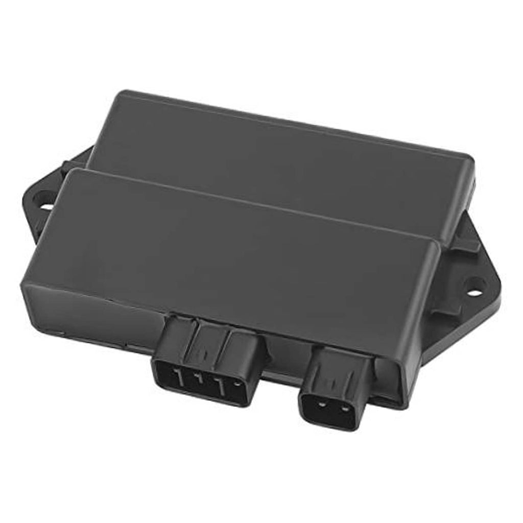 Black ignitor module housing with two front wiring connectors
