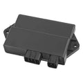 Black ignitor module housing with two front wiring connectors