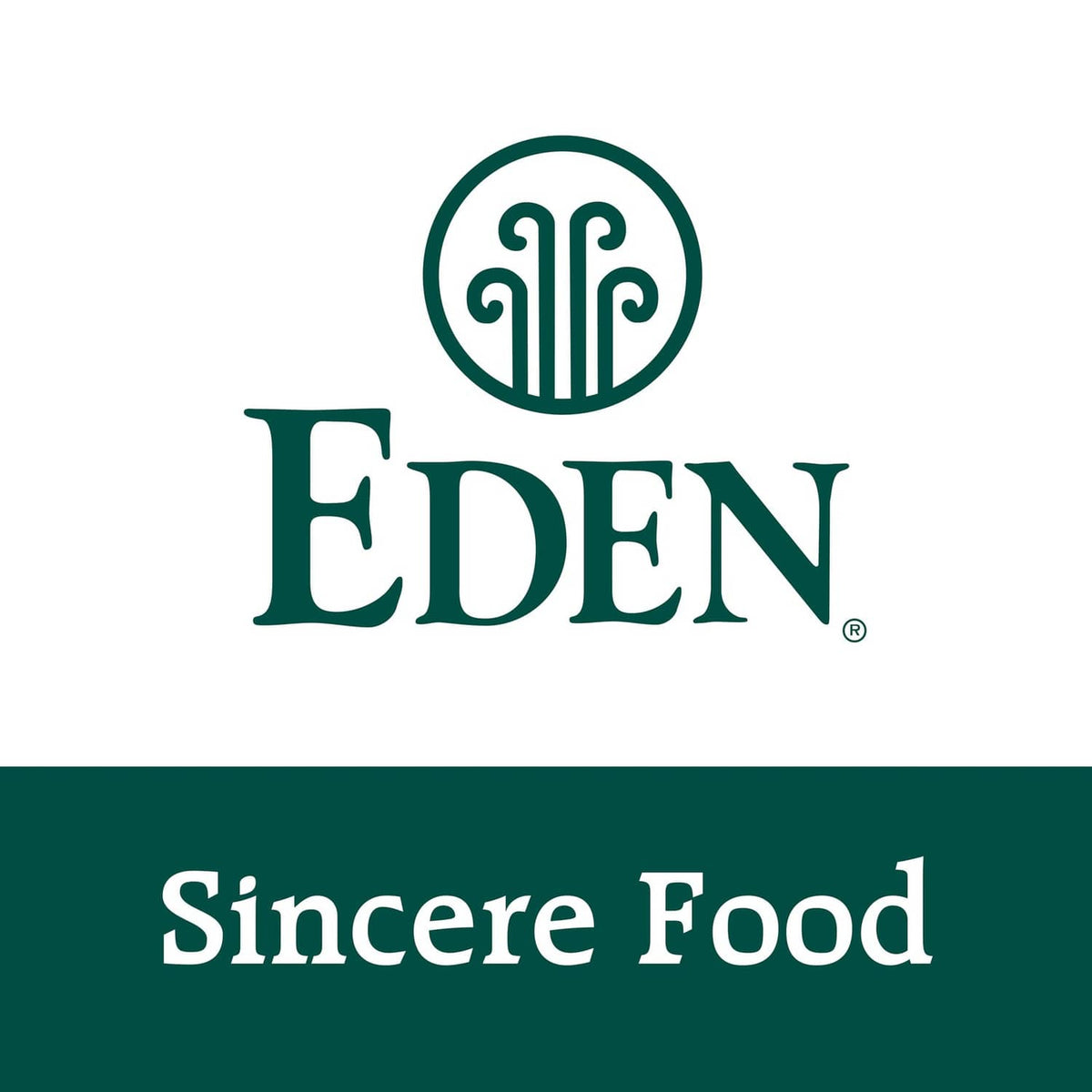 Eden "Sincere Food" brand graphic