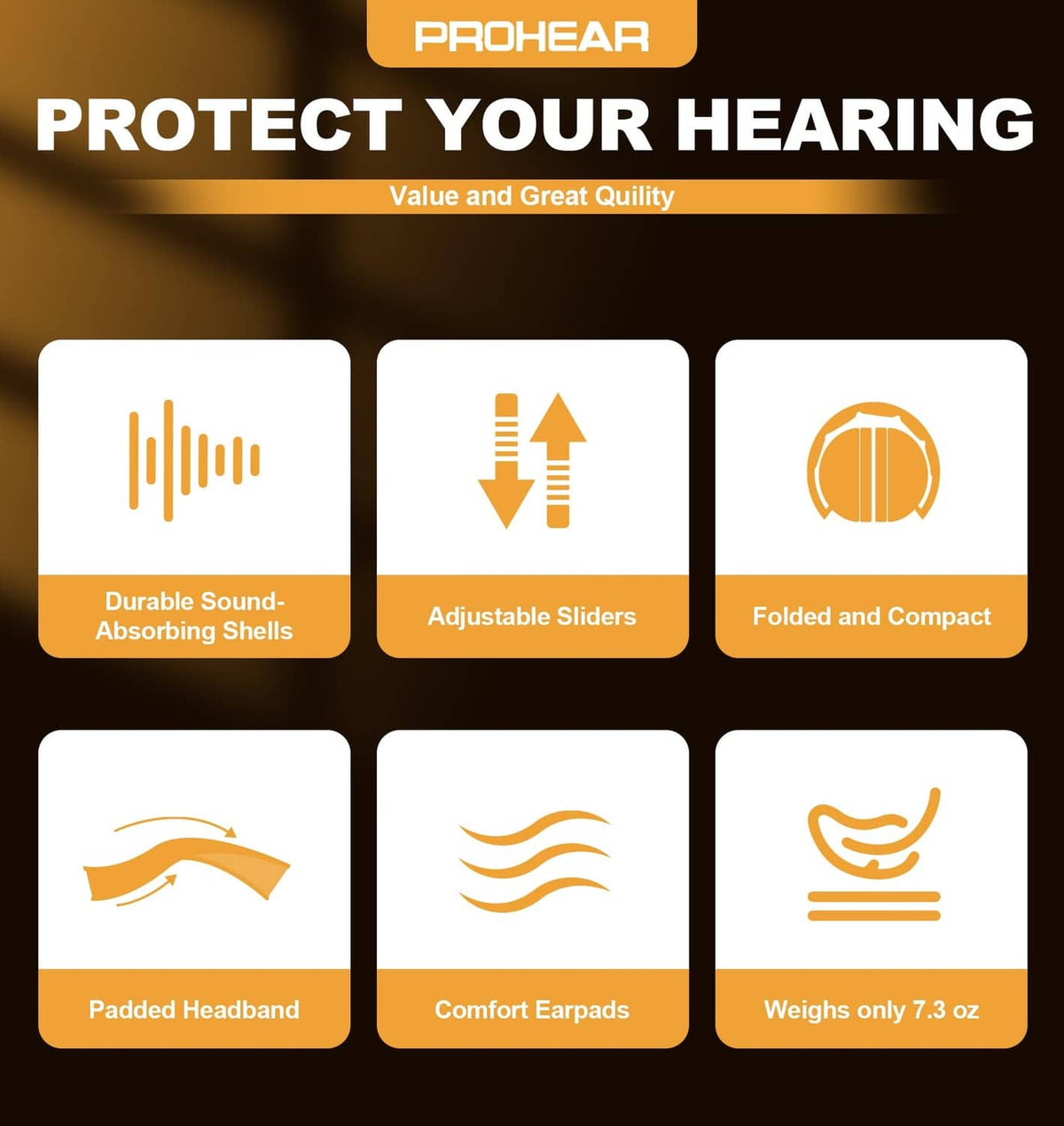 Over-ear safety earmuffs with padded headband and comfort ear pads