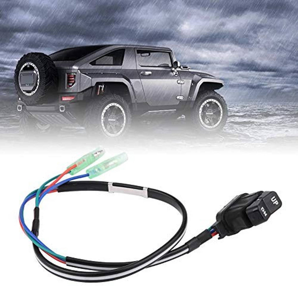 Power trim switch assembly with black cable harness and UP/DOWN trim switch module