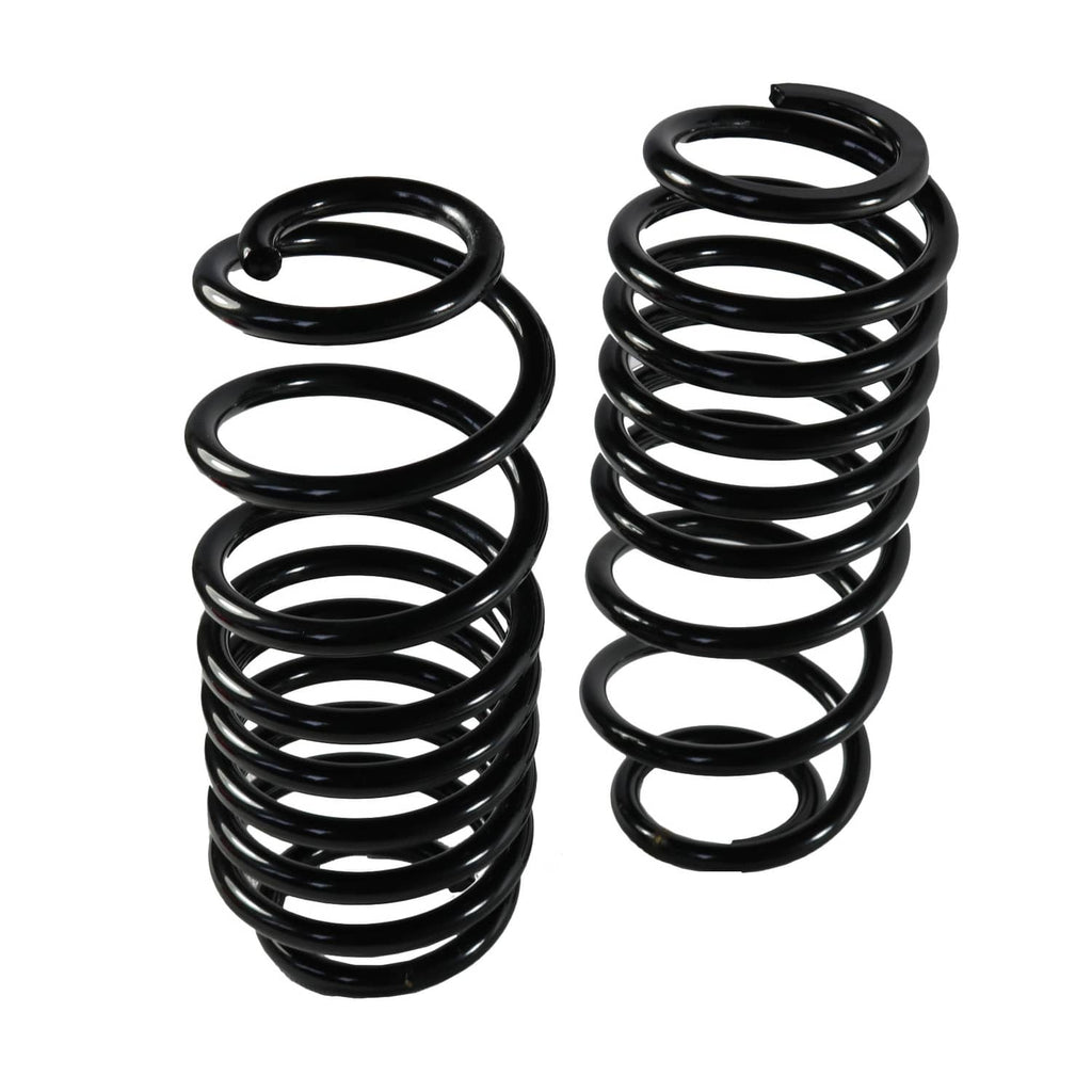 Pair of black coil springs for adjustable suspension systems