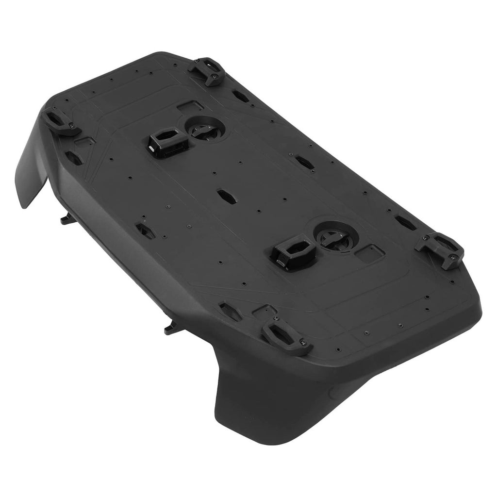 Rear cargo rack base for Sea-Doo, black textured platform with side brackets and cutouts