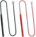 Bendable magnetic pickup tool set with black, green, and red rods