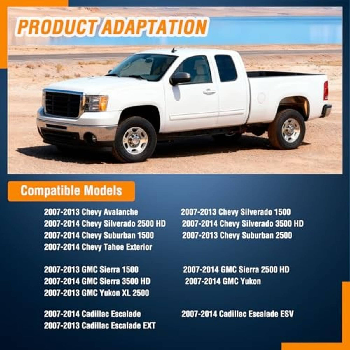 Exterior chrome door handle kit shown on a pickup truck