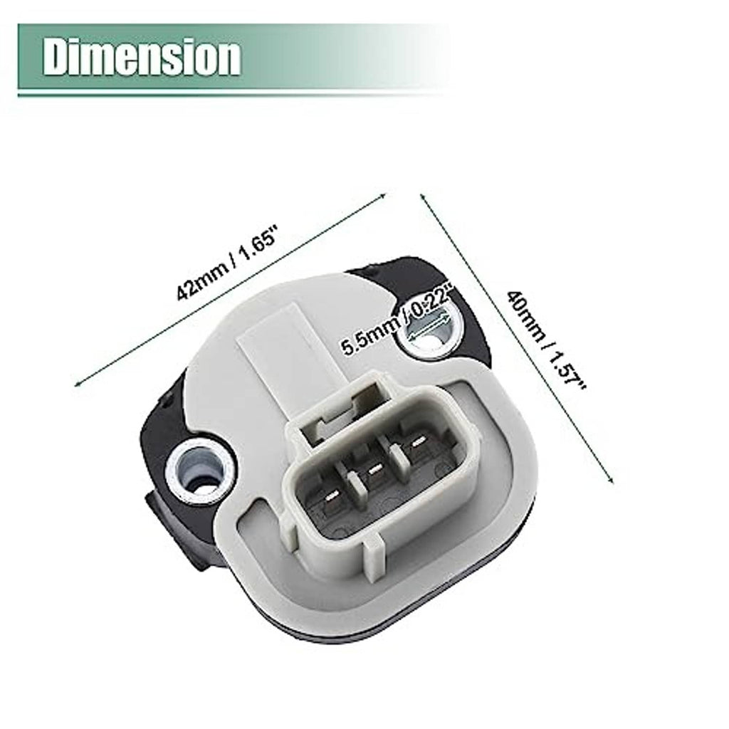 Throttle position sensor with mounting bolts and front 3-pin electrical plug