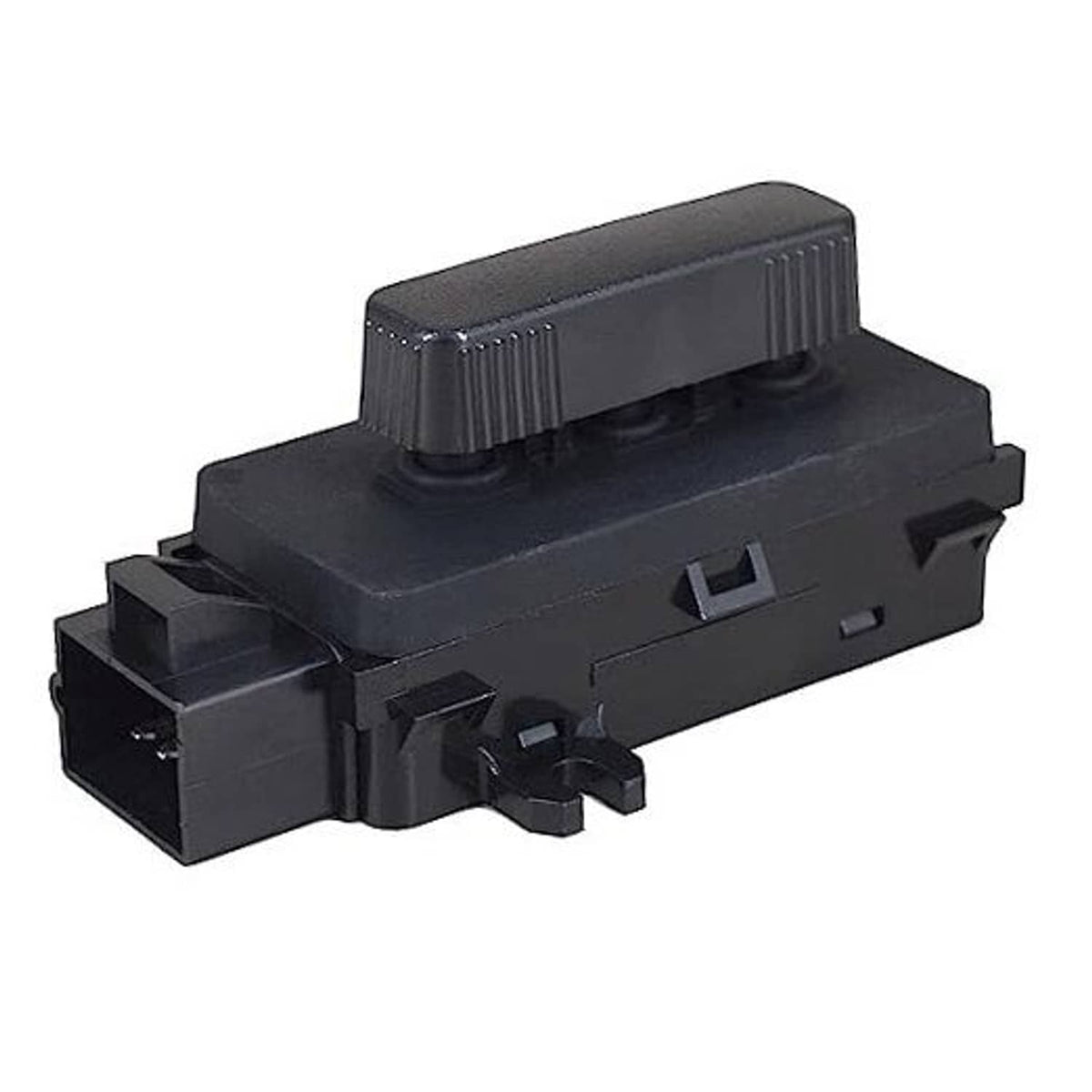 Black plastic 6-way power seat adjustment switch control module with lever cap